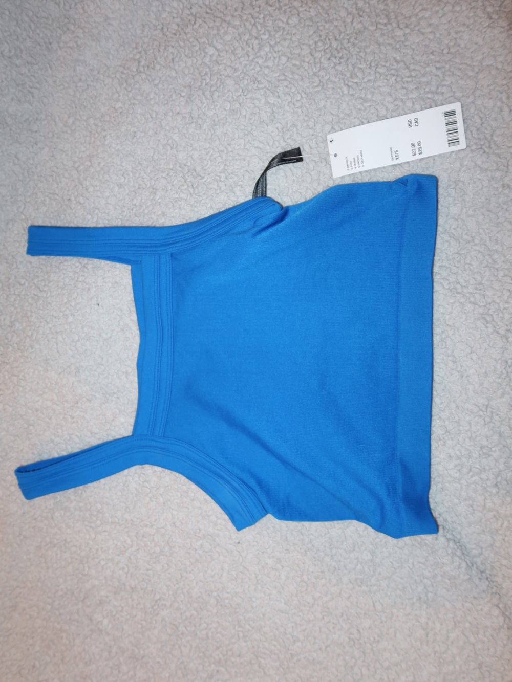 PacSun Electric Blue Ribbed Crop Tank